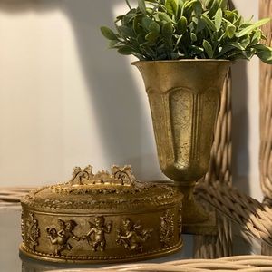 Ornate Gold Trinket Box